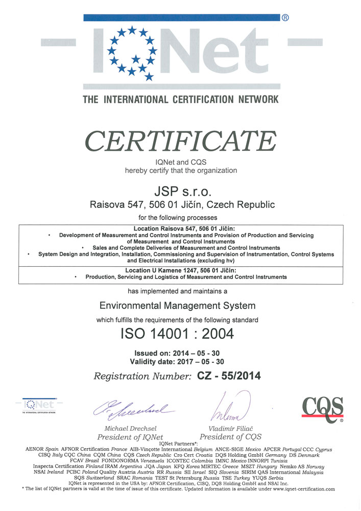 IQNet - ISO 14001 